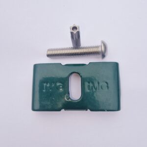 Green Bolt and Bracket